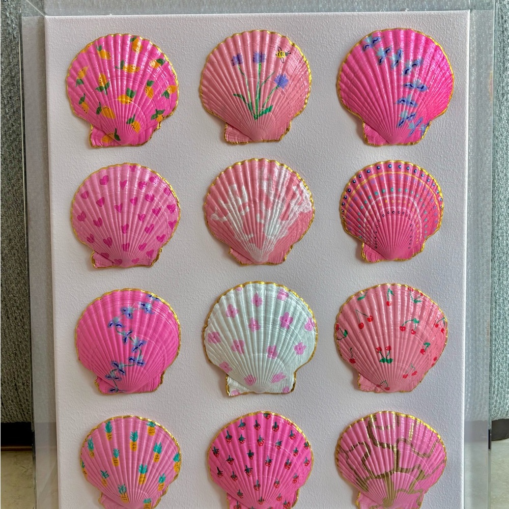 Blush Tides She Shells Art hand-painted Seashell Art